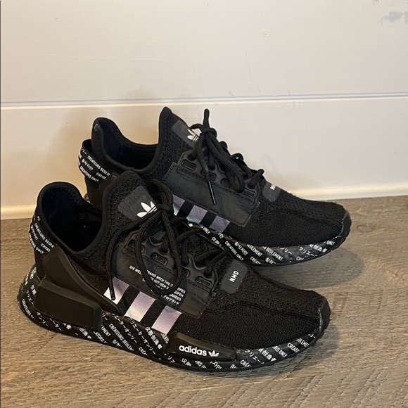 adidas Other - Adidas NMD R1 V2 Script Black Athletic Sneakers - Men's Size 5